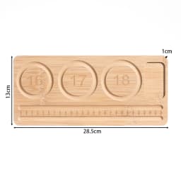 1pcs Wood Bead Board Bracelet Beading Organizer Beading Tray Plate for Jewelry Making DIY Necklace Measuring Tool Accessory