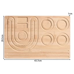 1pcs Wood Bead Board Bracelet Beading Organizer Beading Tray Plate for Jewelry Making DIY Necklace Measuring Tool Accessory