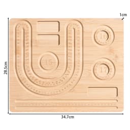 1pcs Wood Bead Board Bracelet Beading Organizer Beading Tray Plate for Jewelry Making DIY Necklace Measuring Tool Accessory