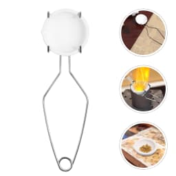 1 set Crucible Set Melting Metal Pot Silver Bowl Casting Tool Kit Steel Tongs Clamp High Temperature Practical Home Use Jewelry