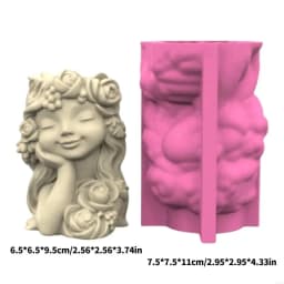 Unique Cement Resin Mold For Planters Female Silicone Crafting Home Decoration