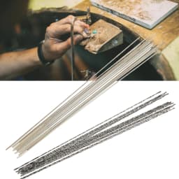 12pcs Tungsten Steel Double Sword Saw Cutting Blades Jewelers Saw Cutting Blades Metal Jewelry Wax Engraving DIY Hand Tool Kit