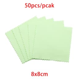 10-50Pcs 8x8CM 6x10CM Polish Polishing Cloth Cleaning Cloths Soft Wiping Cloth Anti Tarnish Clean Tools For Jewelry Accessories