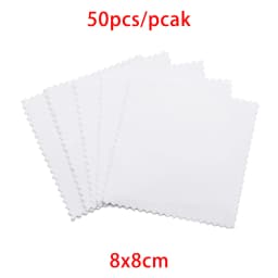 10-50Pcs 8x8CM 6x10CM Polish Polishing Cloth Cleaning Cloths Soft Wiping Cloth Anti Tarnish Clean Tools For Jewelry Accessories