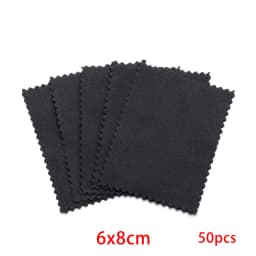 10-50Pcs 8x8CM 6x10CM Polish Polishing Cloth Cleaning Cloths Soft Wiping Cloth Anti Tarnish Clean Tools For Jewelry Accessories