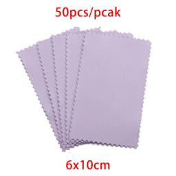 10-50Pcs 8x8CM 6x10CM Polish Polishing Cloth Cleaning Cloths Soft Wiping Cloth Anti Tarnish Clean Tools For Jewelry Accessories