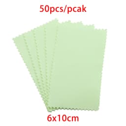 10-50Pcs 8x8CM 6x10CM Polish Polishing Cloth Cleaning Cloths Soft Wiping Cloth Anti Tarnish Clean Tools For Jewelry Accessories