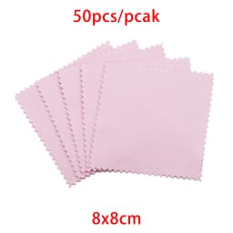 10-50Pcs 8x8CM 6x10CM Polish Polishing Cloth Cleaning Cloths Soft Wiping Cloth Anti Tarnish Clean Tools For Jewelry Accessories