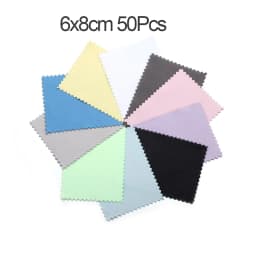10-50Pcs 8x8CM 6x10CM Polish Polishing Cloth Cleaning Cloths Soft Wiping Cloth Anti Tarnish Clean Tools For Jewelry Accessories