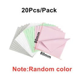 10-50Pcs 8x8CM 6x10CM Polish Polishing Cloth Cleaning Cloths Soft Wiping Cloth Anti Tarnish Clean Tools For Jewelry Accessories