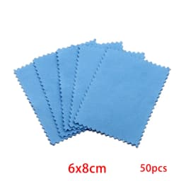 10-50Pcs 8x8CM 6x10CM Polish Polishing Cloth Cleaning Cloths Soft Wiping Cloth Anti Tarnish Clean Tools For Jewelry Accessories