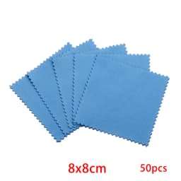 10-50Pcs 8x8CM 6x10CM Polish Polishing Cloth Cleaning Cloths Soft Wiping Cloth Anti Tarnish Clean Tools For Jewelry Accessories