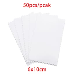 10-50Pcs 8x8CM 6x10CM Polish Polishing Cloth Cleaning Cloths Soft Wiping Cloth Anti Tarnish Clean Tools For Jewelry Accessories