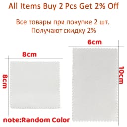 10-50Pcs 8x8CM 6x10CM Polish Polishing Cloth Cleaning Cloths Soft Wiping Cloth Anti Tarnish Clean Tools For Jewelry Accessories