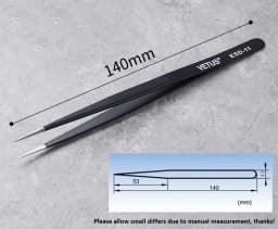 1Pcs Good Quality Stainless Steel Multi Kind Tweezers Anti-static for Beads Diamond etc Jewelry Accessories Tools