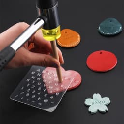 3Pcs DIY English Letter Leather StampTemplate Letter Number Leathercarft Stamping Tools Alphabet Stamps Handle Punch Kit