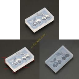Resin Casting Mold Cherry Epoxy Resin Mold Casting Tool Hanging Ornament QX2F