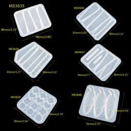 Handmade Barrettes Silicone Epoxy Resin Molds DIY Hair Pin Acrylic Alligator Hair Clip Jewelry Making Tools
