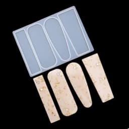 Handmade Barrettes Silicone Epoxy Resin Molds DIY Hair Pin Acrylic Alligator Hair Clip Jewelry Making Tools
