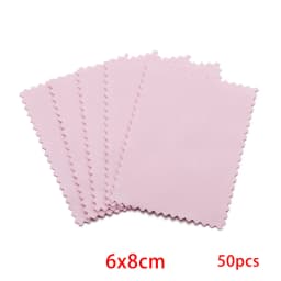 10-50Pcs Jewelry Cleaning Cloth Polishing Cloth for Sterling Silver Gold Platinum Small Polish Cloth For Jewelry Clean and Shiny