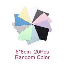10-50Pcs Jewelry Cleaning Cloth Polishing Cloth for Sterling Silver Gold Platinum Small Polish Cloth For Jewelry Clean and Shiny