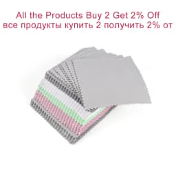 10-50Pcs Jewelry Cleaning Cloth Polishing Cloth for Sterling Silver Gold Platinum Small Polish Cloth For Jewelry Clean and Shiny