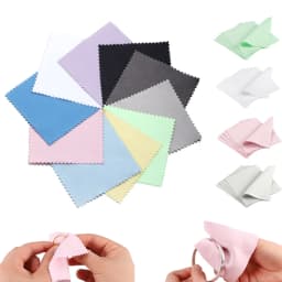 10-50Pcs Jewelry Cleaning Cloth Polishing Cloth for Sterling Silver Gold Platinum Small Polish Cloth For Jewelry Clean and Shiny
