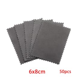 10-50Pcs Jewelry Cleaning Cloth Polishing Cloth for Sterling Silver Gold Platinum Small Polish Cloth For Jewelry Clean and Shiny