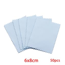 10-50Pcs Jewelry Cleaning Cloth Polishing Cloth for Sterling Silver Gold Platinum Small Polish Cloth For Jewelry Clean and Shiny