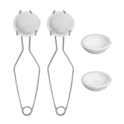 Quartz Melting Crucible Set Whip Tongs Metal Molding Supplies Gold Melting Set Small Crucible Set Suitable for Jewelry Y08E