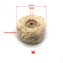 Cotton Thread Polishing Wheel with Wooden Metal Hub 50mm 70mm 78mm Soft Buffing String Disc Jewelry Rotary Tools