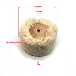 Cotton Thread Polishing Wheel with Wooden Metal Hub 50mm 70mm 78mm Soft Buffing String Disc Jewelry Rotary Tools