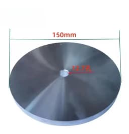 6-Inch 150mm Lead Tin Alloy Polishing Disc with 12.7mm Hole Thickness 10mm for Gemstone Angle Polishing Jewel Finishing Disc