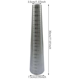 R2LE Stainless Steel Bracelet Mandrel with Engraved Measurements Suitable for Bangle