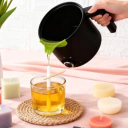 1.8L Wax Melting Pot Candle Wax Melting Device 3 Level Temperature Adjustment Electric Non-stick Candle Making Melting Pot