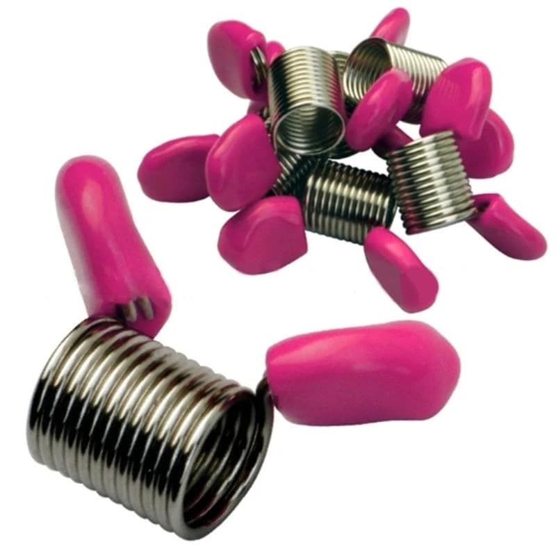 XXFD Set of 4 Bead Stopping Set Metal Beading Helper Jewelry Making Tool Spring End Fasteners Present for Craft Enthusiasts