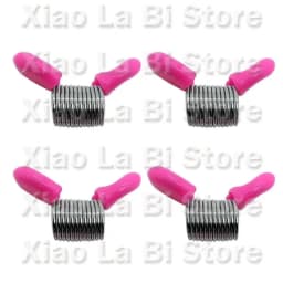 XXFD Set of 4 Bead Stopping Set Metal Beading Helper Jewelry Making Tool Spring End Fasteners Present for Craft Enthusiasts