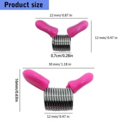 XXFD Set of 4 Bead Stopping Set Metal Beading Helper Jewelry Making Tool Spring End Fasteners Present for Craft Enthusiasts
