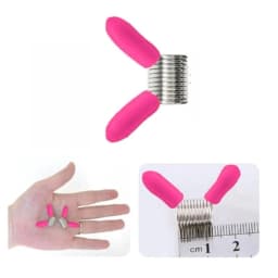 XXFD Set of 4 Bead Stopping Set Metal Beading Helper Jewelry Making Tool Spring End Fasteners Present for Craft Enthusiasts