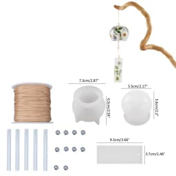Japanese Wind Chimes Crystal Epoxy Resin Mold Sunny Weather Doll Wind Bell Resin Silicone Mold DIY Craft Casting Mold Create Art