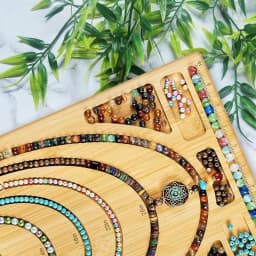Jewelry Beading Design Tray Bracelet Measurement Board Wooden Bead Board
