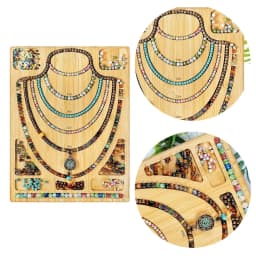 Jewelry Beading Design Tray Bracelet Measurement Board Wooden Bead Board