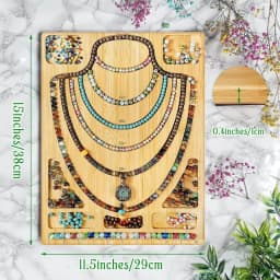 Jewelry Beading Design Tray Bracelet Measurement Board Wooden Bead Board