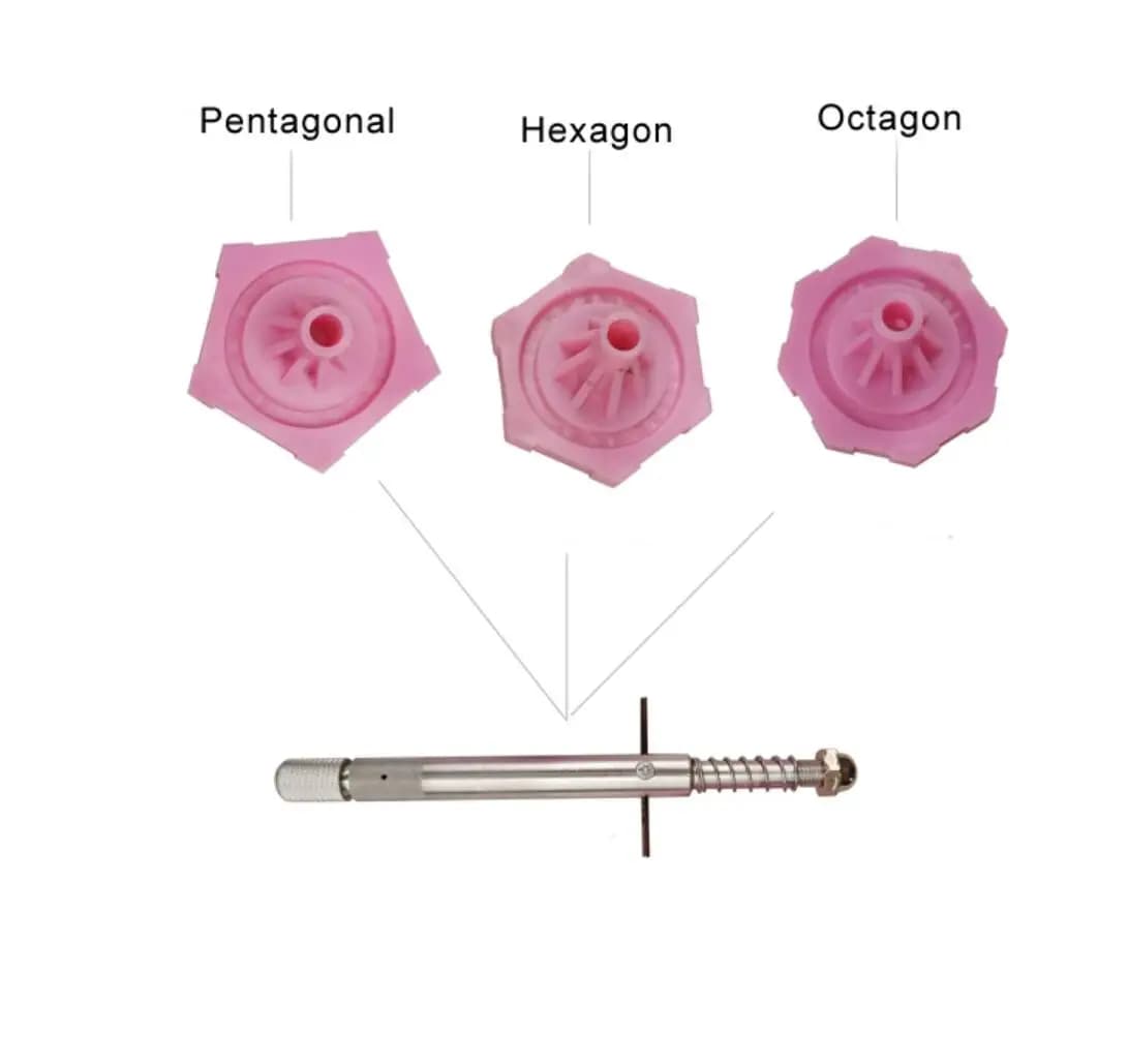 Aluminum Gemstone Faceting Machine Handle Pentagonal Hexagon Octagon Jewelry Making Supplies