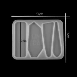 Hairpin Silicone Molds for DIY Jewelry Making Tools UV Resin Crafts Geometric Multi Shape Hair Accessories Epoxy Resin Mold