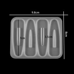 Hairpin Silicone Molds for DIY Jewelry Making Tools UV Resin Crafts Geometric Multi Shape Hair Accessories Epoxy Resin Mold