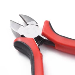 PandaHall Carbon Steel Jewelry Pliers Polishing Side Cutting Pliers Side Cutter Jewelry Making Tools 118mm Red