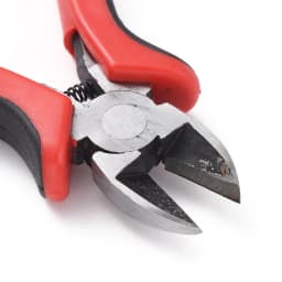 PandaHall Carbon Steel Jewelry Pliers Polishing Side Cutting Pliers Side Cutter Jewelry Making Tools 118mm Red