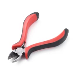 PandaHall Carbon Steel Jewelry Pliers Polishing Side Cutting Pliers Side Cutter Jewelry Making Tools 118mm Red