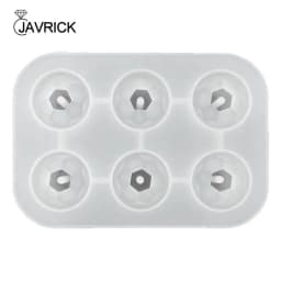 Jewelry Bead Resin Mold with Holes 20/25/30mm Round Bead Silicone Mold Craft